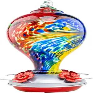 뮤즈 가든 32OZ 벌새 모이통 개미 해자 새 애호가 선물 정원 뒷마당 장식 꿀 용량 성운