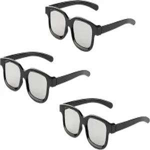 코카 리얼 3D 안경 시네마 TV 프로젝터용 3팩 원형 편광 패시브 u2013 비점화 가정 및 극장 사용