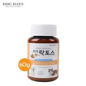 데일리펫용품 유산균 분말타입 60g 프리락토스 영양제 강아지 건강 관리용품 반려동물 생활