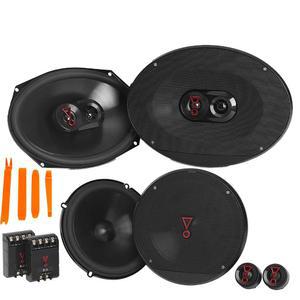 JBL STAGE3 번들 1쌍 9637AM 6x9 3방향 스피커 + 607CAM 6.5인치 양방향 구성 요소