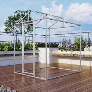 하우스 철골 뼈대 프레임 도어 문 창고 온실 파이프