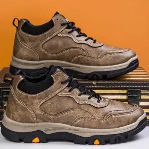 기모 남자 트레킹화 남성 겨울 신발 캐주얼 털 워커