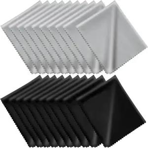 마이크로파이버 클리닝 천(6 x7 ) 20팩 개별 비닐 파우치 CKANDAY 안경 천 휴대폰 화면 전자 카메라 렌즈