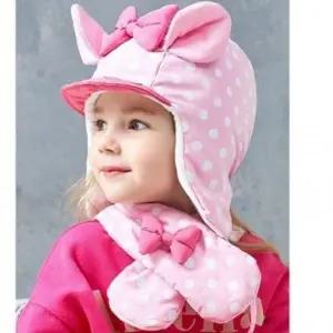 ( )미니마우스 어린이 모자 넥워머 목토시 겨울 유아목도리 털목도리 방한 겨울목도리 아동워머 여자목도리