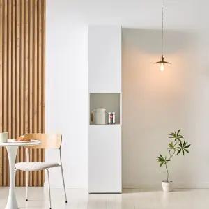 쏠앤까사 미니 400 키큰 틈새수납장 월플렉스 시스템장 화이트