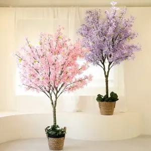 조화 인테리어 인조 소원 나무 Y형 벤자민 벚꽃 사과나무
