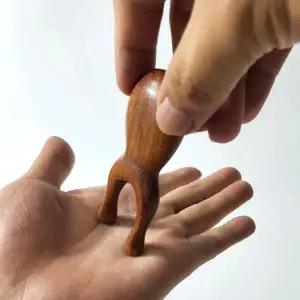 WL 원목 얼굴 지압기 눈 괄사 마사지 도구