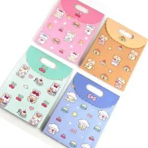 ( )뚜껑 미니 종이 포장백 선물 가방 접이식 소품 쿠키 (12개세트)