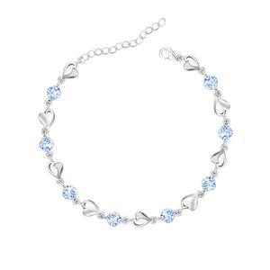 여성용 M&O스타일 실버 팔찌, 팔찌 반짝이는 크리스탈 다이아몬드 조절식 어머니의 날 주얼리 선물 생일 엄마 아내를 위한 크리스마스