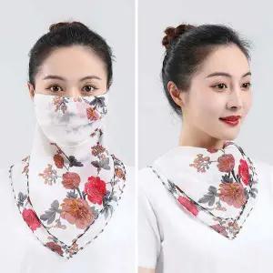 마스크 겸용 스카프 레드 천마스크 여름마스크 컬러마