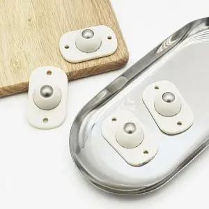 소형바퀴 플라스틱 볼롤러 실버 4p 소형바퀴 회전바퀴 대차바퀴 바퀴 간단 볼롤러 작은