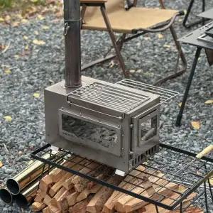 아베나키 캠핑 하이브리드 화목난로 불멍 스토브 화로대 가방포함