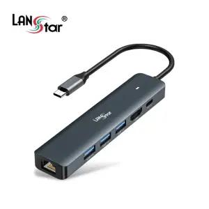 Type C 6in1 멀티허브 컨버터 (30723)허브 컴퓨터허브 PC허브 멀티허브 휴대용허