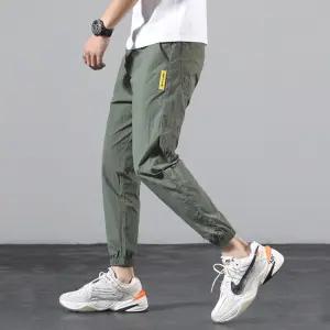 9부 조거팬츠 남성 쿨링 일자 밴딩 캐주얼 바지