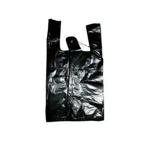 쇼핑봉투 16x29 소 100매 검정 비닐봉지 포장용 다용도 손잡이형 테이크아웃 포장袋