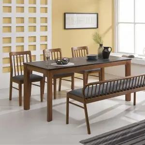 파란 화산석 6인용식탁세트 (테이블1+의자6)