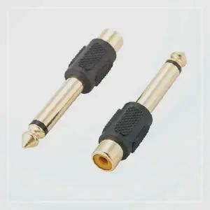 오디오 변환 젠더 알씨에이 암컷 파이 수컷 모노 신호 변환기 음향 기기 연결 어댑터 케이블 커넥터