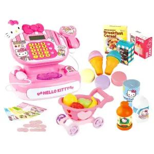 유아 헬로키티 핑크 계산대 마트놀이 세트 여아 장난감 여자아이 선물용 학습