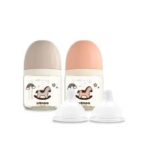 [유비맘][손수건 1P 증정]유비맘 리틀포니에디션 디자인 PPSU 젖병(120ml SS단계) 1+1