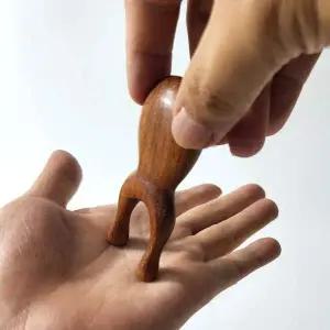 WL 원목 얼굴 지압기 눈 괄사 마사지 도구