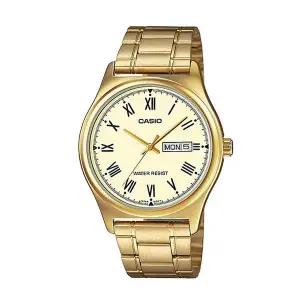 [신세계라이브쇼핑]카시오 MTP-V006G-9B 남성 라운드 아날로그 메탈 손목 시계