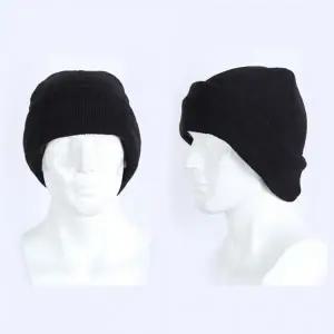 (색상 블랙)모자 복면 가면 마스크 블랙 겨울 방한 니트