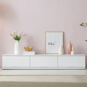 30평집 다리없는 낮은 3칸 서랍 거실장 TV선반 수납장 텔레비전장