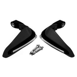 LED 모터사이클 핸드 그립 가드, 라이트 방풍 핸들 보호기가 장착된 직경 1.5cm