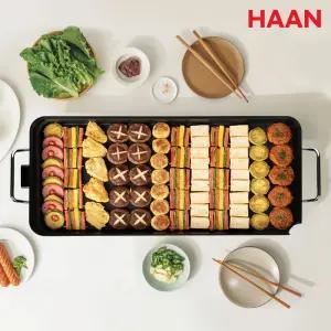 [한경희] 77cm 특대형 와이드 전기 그릴 SJ-G9057 (2026년 신상품) / 명절 고기불판 전부침기 그릴팬