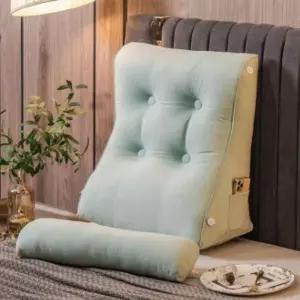 베개 등받이 다용도 역류방지 탈착세탁-함몰포함 콩녹색 쿠션 침대