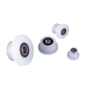 1[pc 나일론 고정 풀리 베어링 롤러 PP 폴리프로필렌 자동 내마모성 T 자형 일방적 기차 트랙 휠 가이드