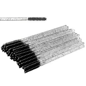 Corconess 스키니 마스카라 봉 50개입 미니 속눈썹 브러쉬 일회용 래쉬 스풀리 마이크로 눈썹용 연장 용품