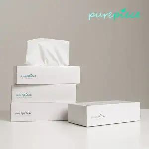 퓨어피스 먼지없는 천연펄프 각티슈 240매 10개입 미용티슈 비염티슈 갑티슈