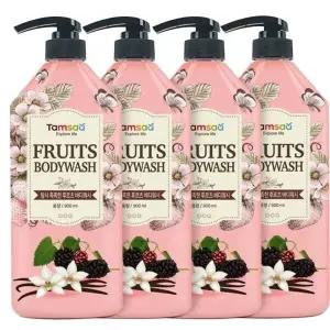 탐사 촉촉한 후르츠 바디워시 900g x4개