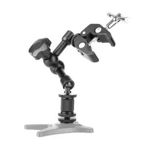 [룽스]클램프 집게 거치대 암 조명 핸드폰 홀더 액션캠