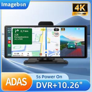 이미지본 4K ADAS 대시캠 H9Pro 차량 멀티미디어 플레이어 무선 & 안드로이드 오토 5G 와이파이 GPS 내비게