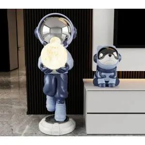 프리미엄 우주인 조명 달 75cm 블루 플로팅 거실 인테리어 소품 우주비행사 3색달조명