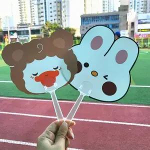 미니부채 동물모양 휴대용 부채 양