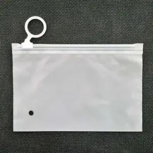 반투명 슬라이드 고리형 지퍼백 수납 파우치 15x10cm 여행용파우치