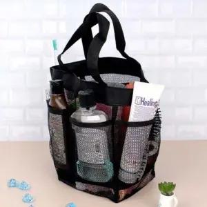 샤워용품백 목욕탕용백 샤워용가방 6 pocket 메쉬 목욕가방 독일직구