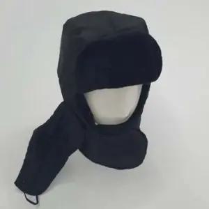 군밤모자 블랙 일체형방한모 러시아 방한모 군밤모자