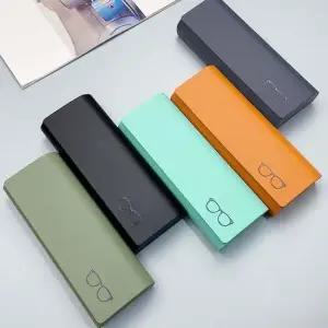 가죽안경케이스 로고 포인트 안경 선글라스 보관 하드 마크네틱 케이스