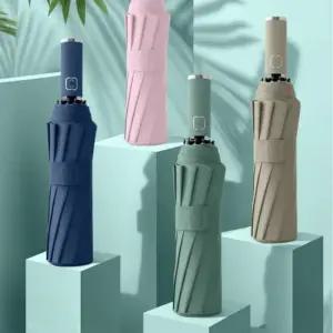 휴대용우산 튼튼한 3단 자동우산 UV차단 접이식 암막 우양산