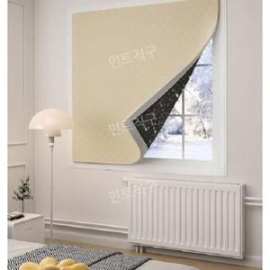 붙이는 방한 패딩 200CMX높이 벨크로 170 커텐 린넨 차단 커튼 베란다