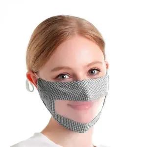 고품질 투명 면 마스크 교사용 입술 보호 얼굴 가려주는 (WFKJI45)