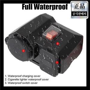 전화용 방수 듀얼 USB 포트 시가 라이터 소켓 오토바이 핸들바 충전동 5V 2.1A 어댑터 전원 공급 장치