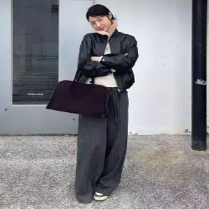 셀렙샵에디션 celebshopedition 25FW 기모 스트라이프 랩 스커트팬츠