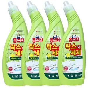 엘지생활건강 홈스타 락스와 세제 허벌시트러스 750ml 4개
