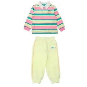 갤러리아 베네통키즈  26S/S스트라이프티셔츠트레이닝팬츠세트 QATS03611/TP0161