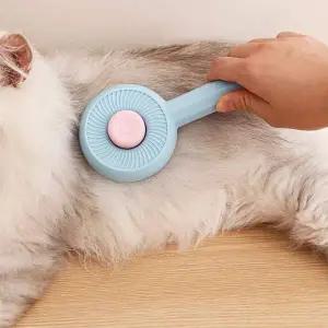 고양이 강아지 브러쉬 털 괸리 빗 반려동물 단모 정리